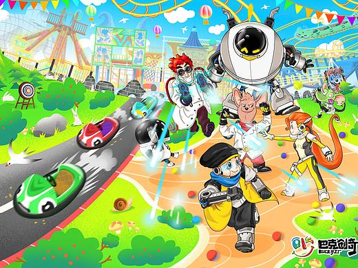 2019下半年游乐场项目插画（个人主页-ZNDIzMjY2Njg=） - 商业插画 - 站酷设计师GENNNNNN原创素材 - 站酷ZCOOL