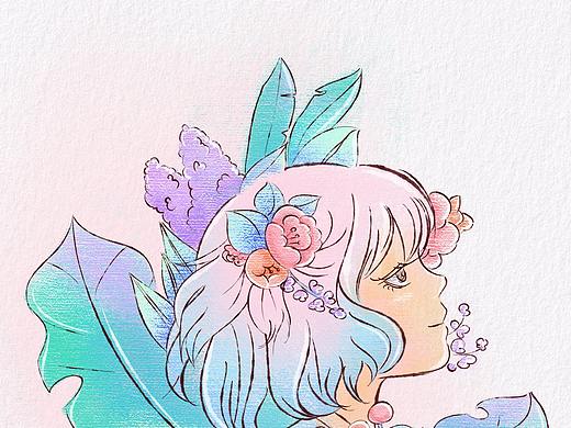 春暖花开（个人主页-ZMjc3MzI0NDA=） - 艺术插画 - 站酷设计师honey前辈原创素材 - 站酷ZCOOL