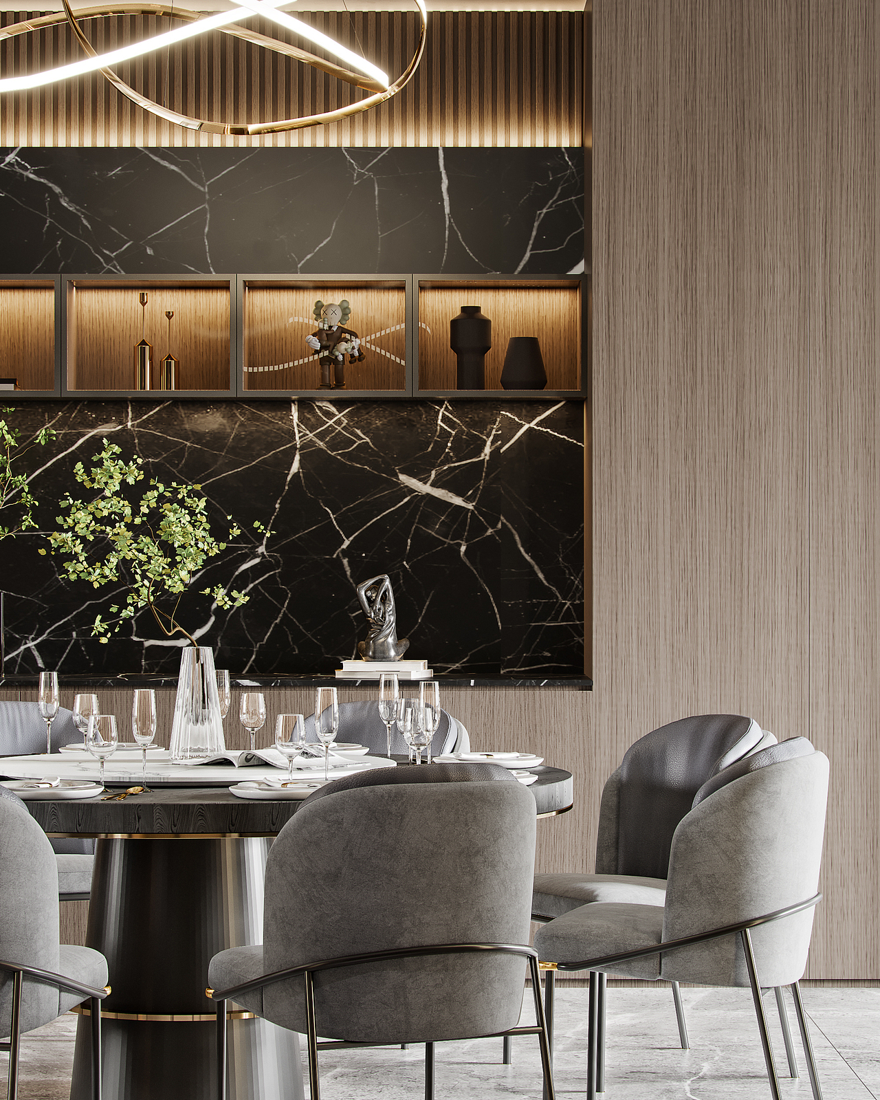 鸿玺郡 现代风格别墅（图ZMjY1ODczNDEy） - 家装设计 - 站酷设计师一只兔子_原创素材 - 站酷ZCOOL