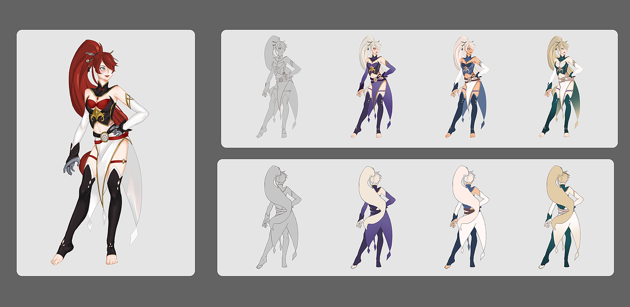 角色设计（图ZMTI0MTM0NjQw） - 游戏原画 - 站酷设计师M1koo33原创素材 - 站酷ZCOOL