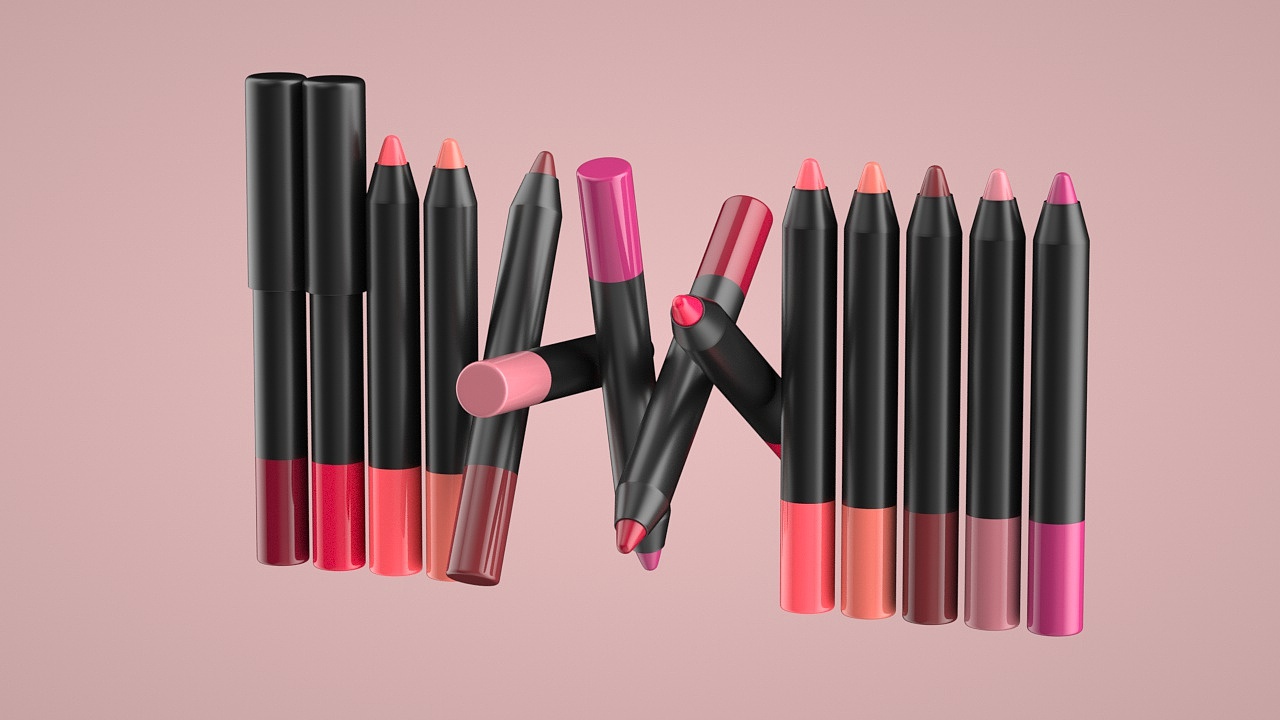 唇线笔动画（图ZMjExNTUzMTI0） - 生活用品 - 站酷设计师Jelin100原创素材 - 站酷ZCOOL