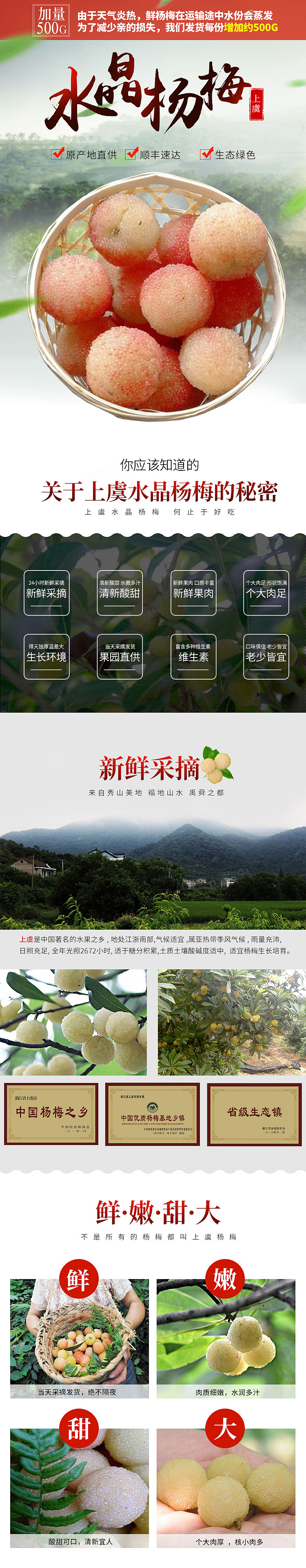 水晶杨梅 详情页（图ZODAxMjYxODA=） - 电商 - 站酷设计师vv258原创素材 - 站酷ZCOOL