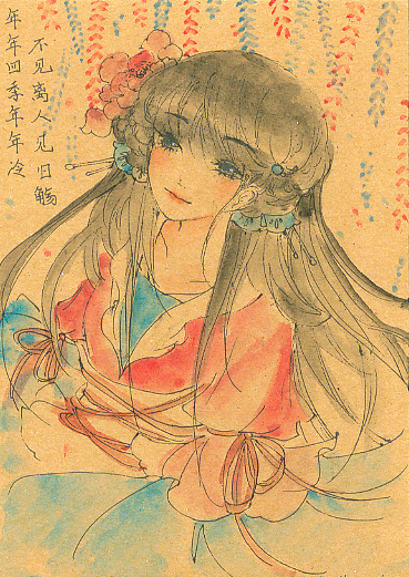 牛皮纸上的手绘~