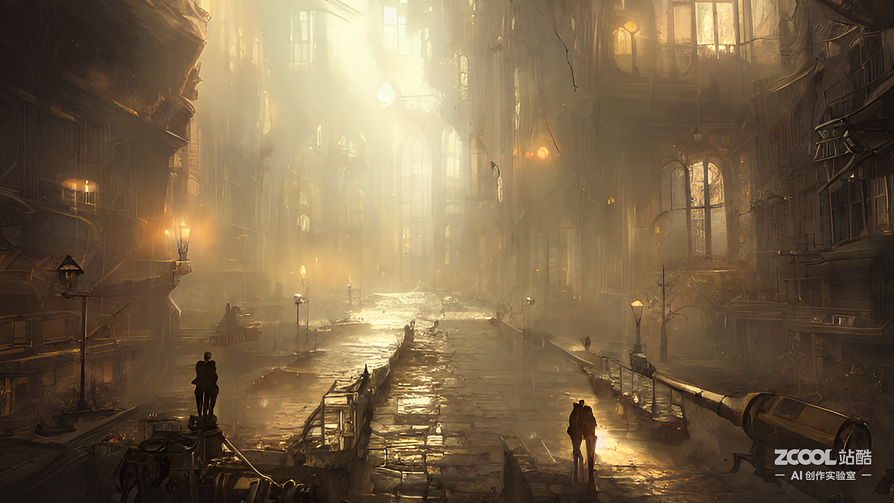 #AI创作实验室#黑夜中的一缕希望