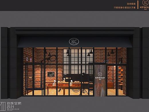 KINSOLE眼镜 22号艺术街店设计（个人主页-ZMzE4MzAzMDg=） - 家装设计 - 站酷设计师致度空间原创素材 - 站酷ZCOOL