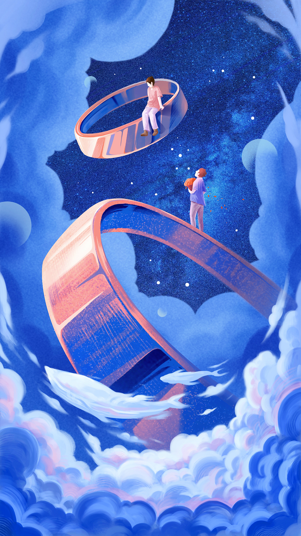 blued网剧《亲爱的先生 》系列插画海报