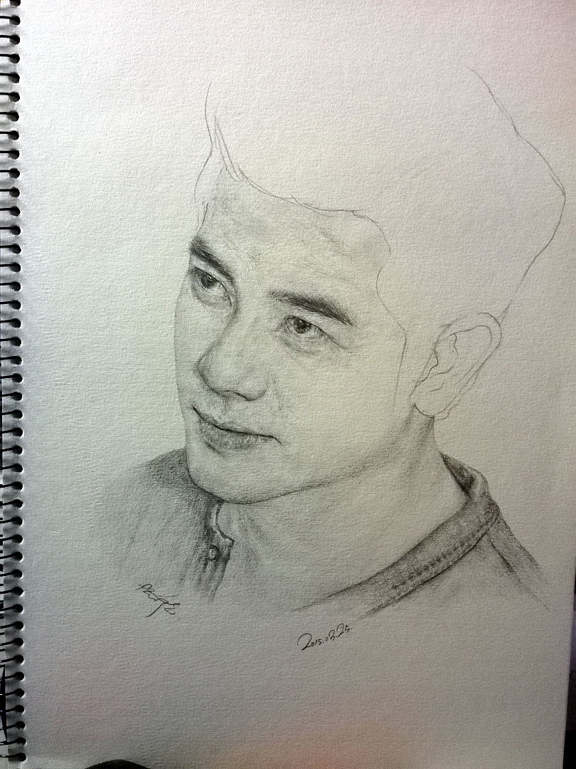 素描作品-明星①