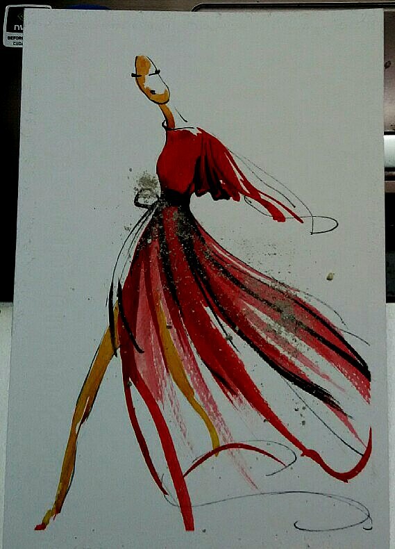 时装插画（图ZMzgxODAzMDQ=） - 商业插画 - 站酷设计师二手是我的原创素材 - 站酷ZCOOL