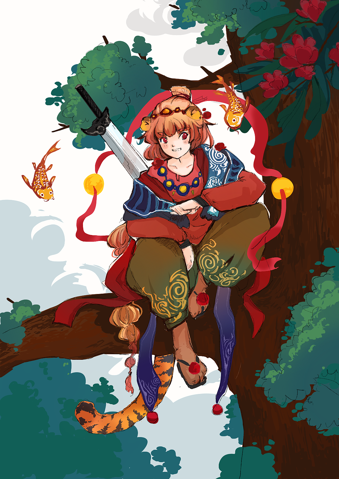 插画#虎年生肖神