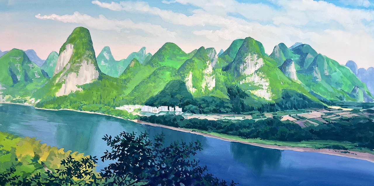 手绘,广西热门景点