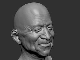 练习作品老人头