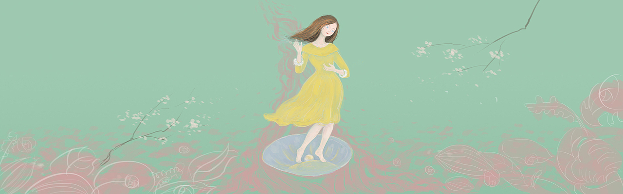 春季页面-维纳斯的诞生（春天就是该出去走走赏花赏美人啊~）（图ZNzEwMzQzODQ=） - 运营设计 - 站酷设计师白果Gary原创素材 - 站酷ZCOOL