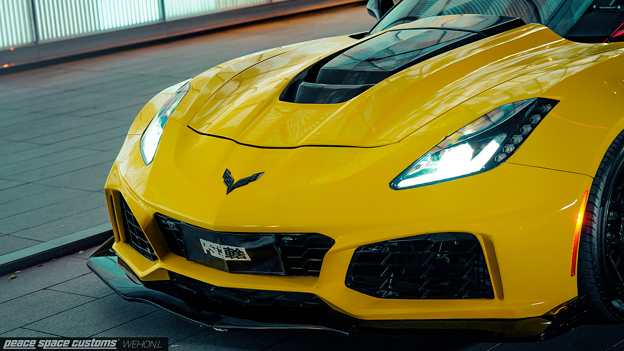 汽车摄影:雪佛兰 科尔维特 c7