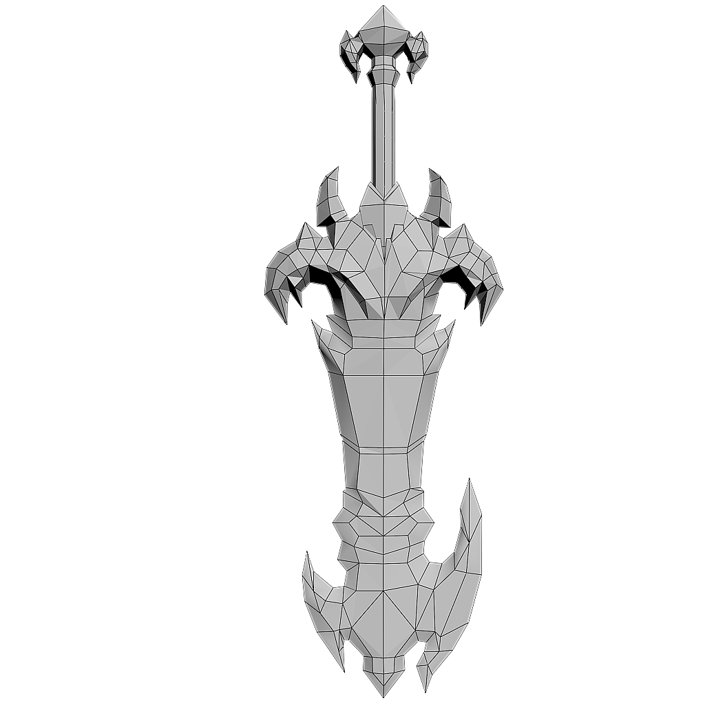 武器建模---暴风大剑