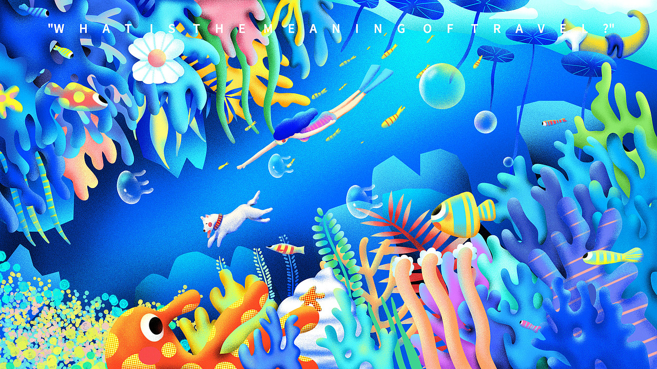 旅行的意义海洋篇（图ZMjQ1NjU0NTY0） - 商业插画 - 站酷设计师Z毛一原创素材 - 站酷ZCOOL