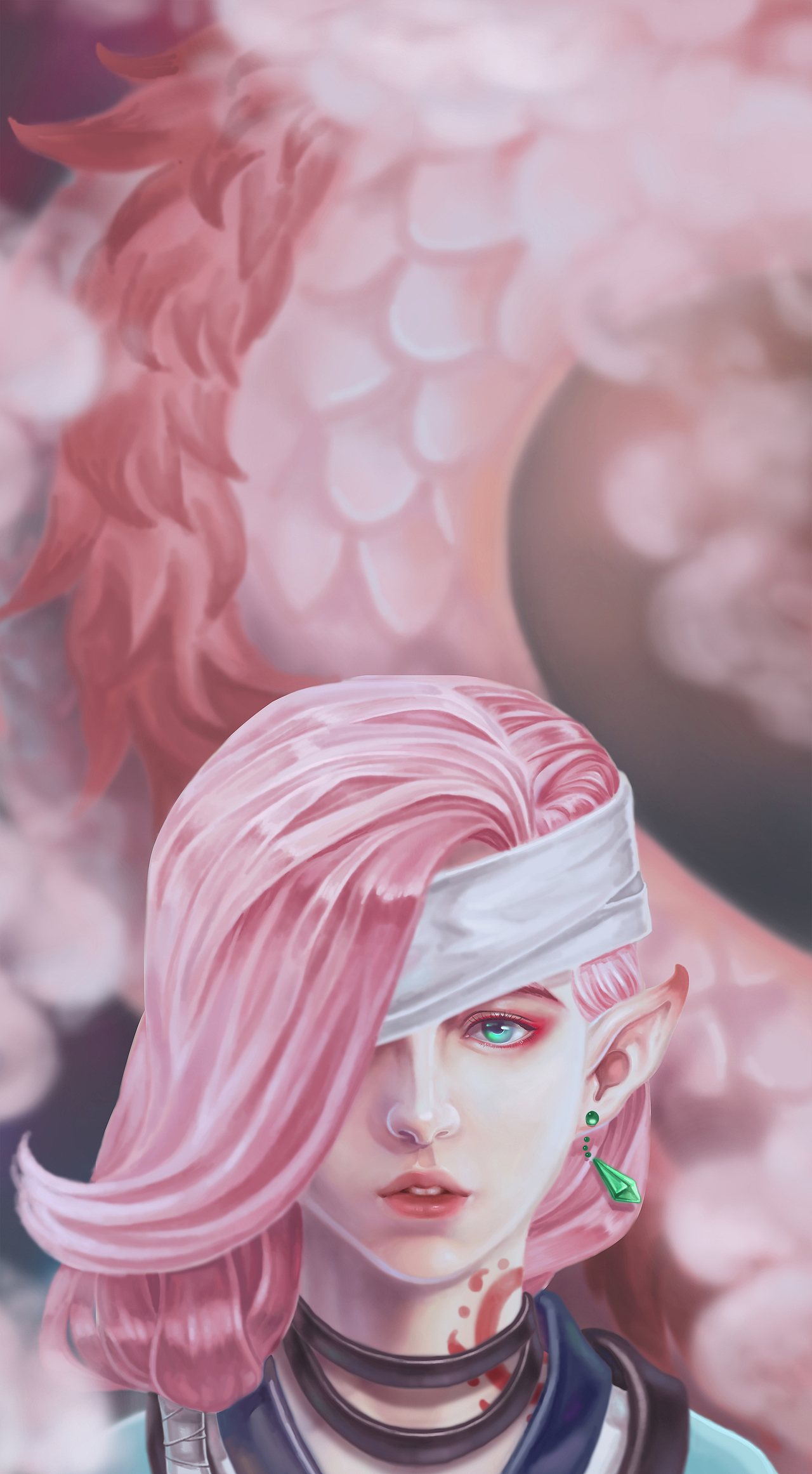 阴阳师同人插画（图ZODE5MjM0NDA=） - 创作习作 - 站酷设计师灰度先森原创素材 - 站酷ZCOOL