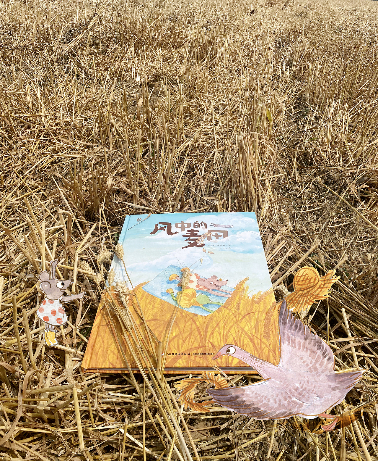 《風(fēng)中的麥田》上市了（圖ZMzA4NzUxODUy） - 書(shū)籍/畫(huà)冊(cè) - 站酷設(shè)計(jì)師圓腳豆原創(chuàng)素材 - 站酷ZCOOL