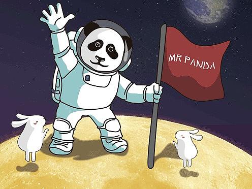 中秋节快乐——熊猫先生抢先登月