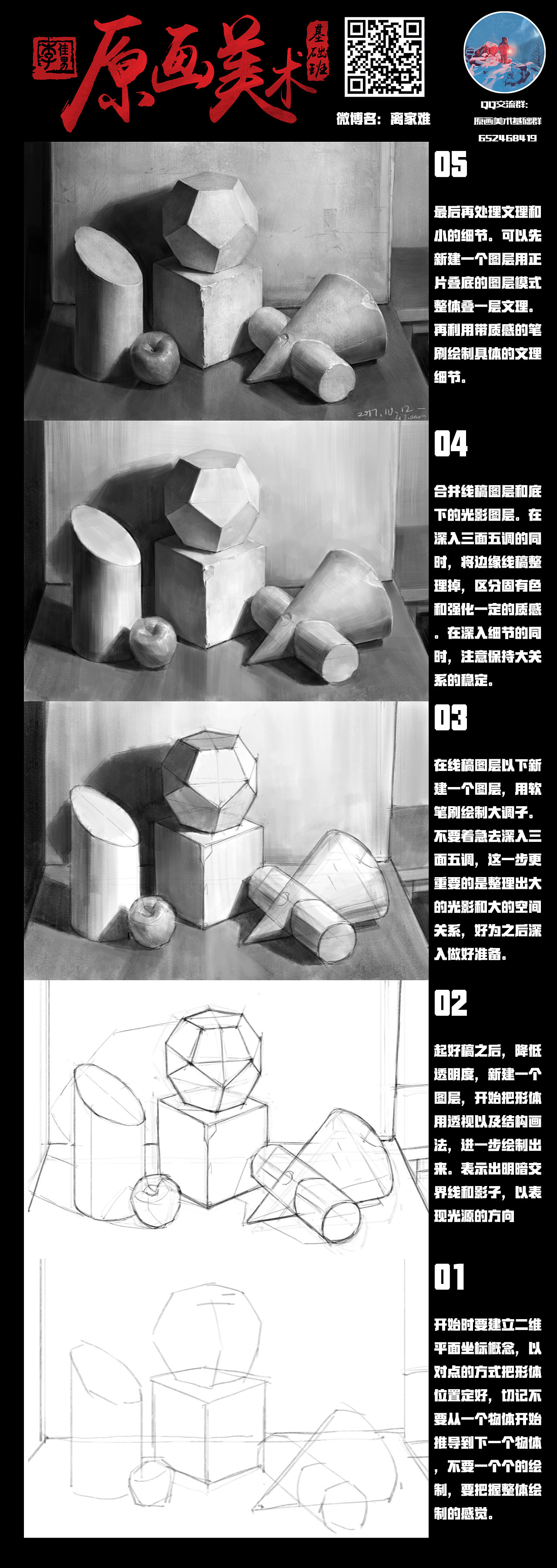 零基础PS几何体步骤讲解（图ZOTg3MjEwMzY=） - 游戏原画 - 站酷设计师半岛酒徒原创素材 - 站酷ZCOOL