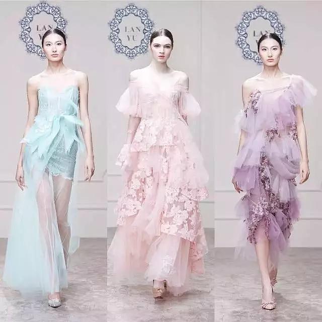 VA服装设计专业留学纽约时装学院的明星嫁衣设计师兰玉作品