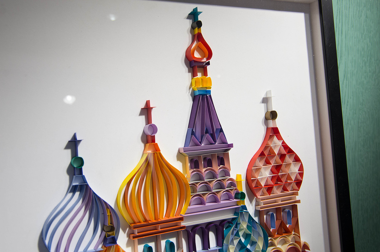 手工衍纸装饰画——童话城堡