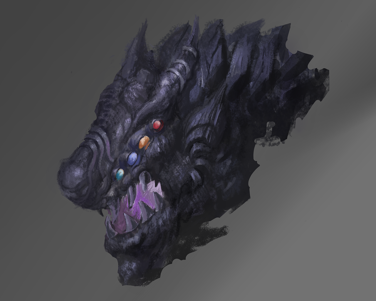 摸～怪物头部练习