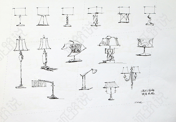 诚筑说:室内设计手绘培训美女教师原创授课作品集