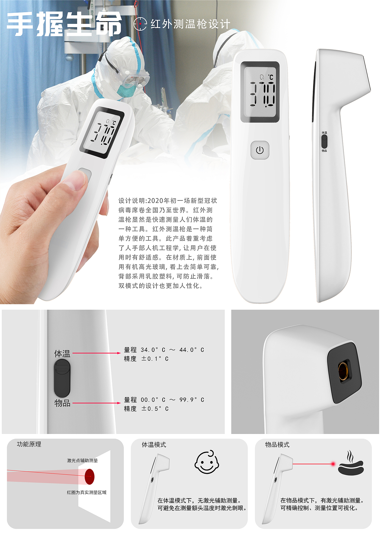 红外测温枪（图ZMjA0NTUzMDEy） - 生活用品 - 站酷设计师Z96201072原创素材 - 站酷ZCOOL