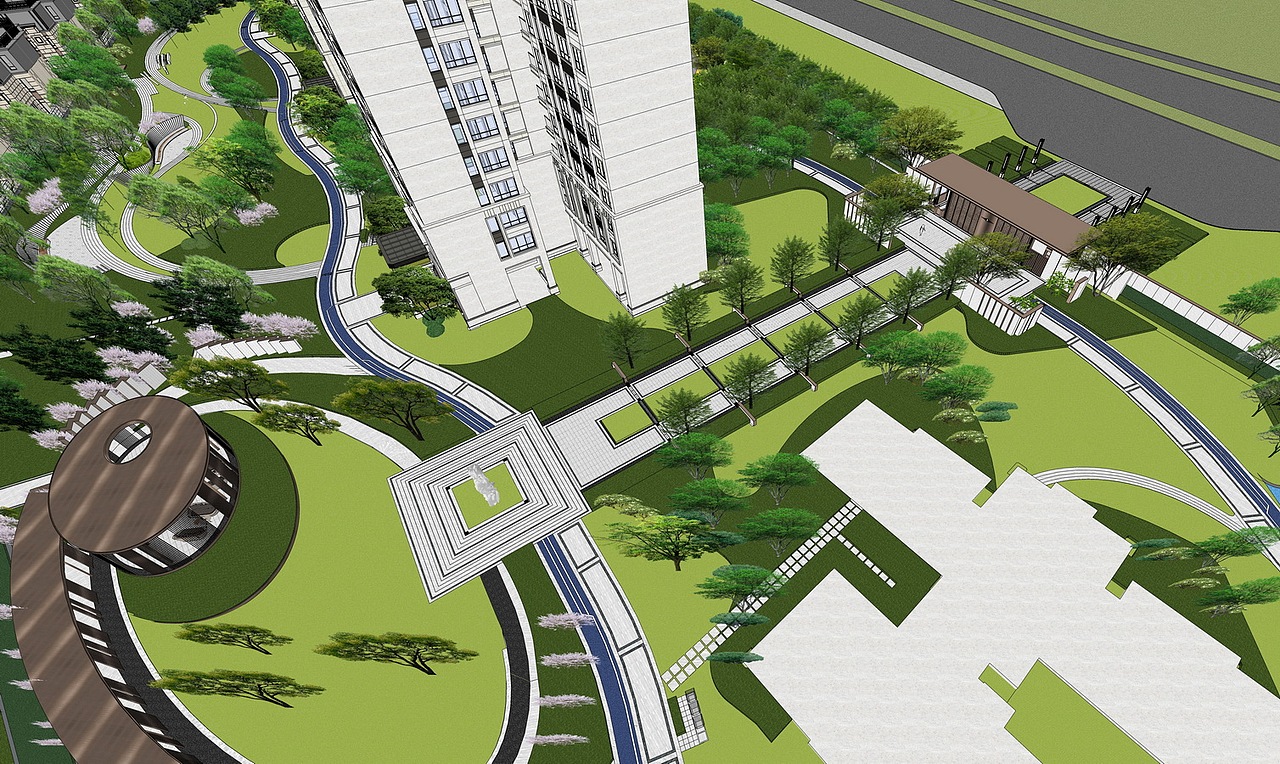 信业阳光城檀悦大区景观SU模型下载（图ZMjczMzU2MzQ0） - 景观设计 - 站酷设计师素模网原创素材 - 站酷ZCOOL