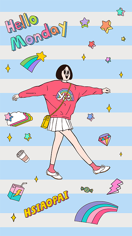 哈喽 周小白（图ZMTc2NzUxMjY0） - 商业插画 - 站酷设计师铁皮怪鸭原创素材 - 站酷ZCOOL