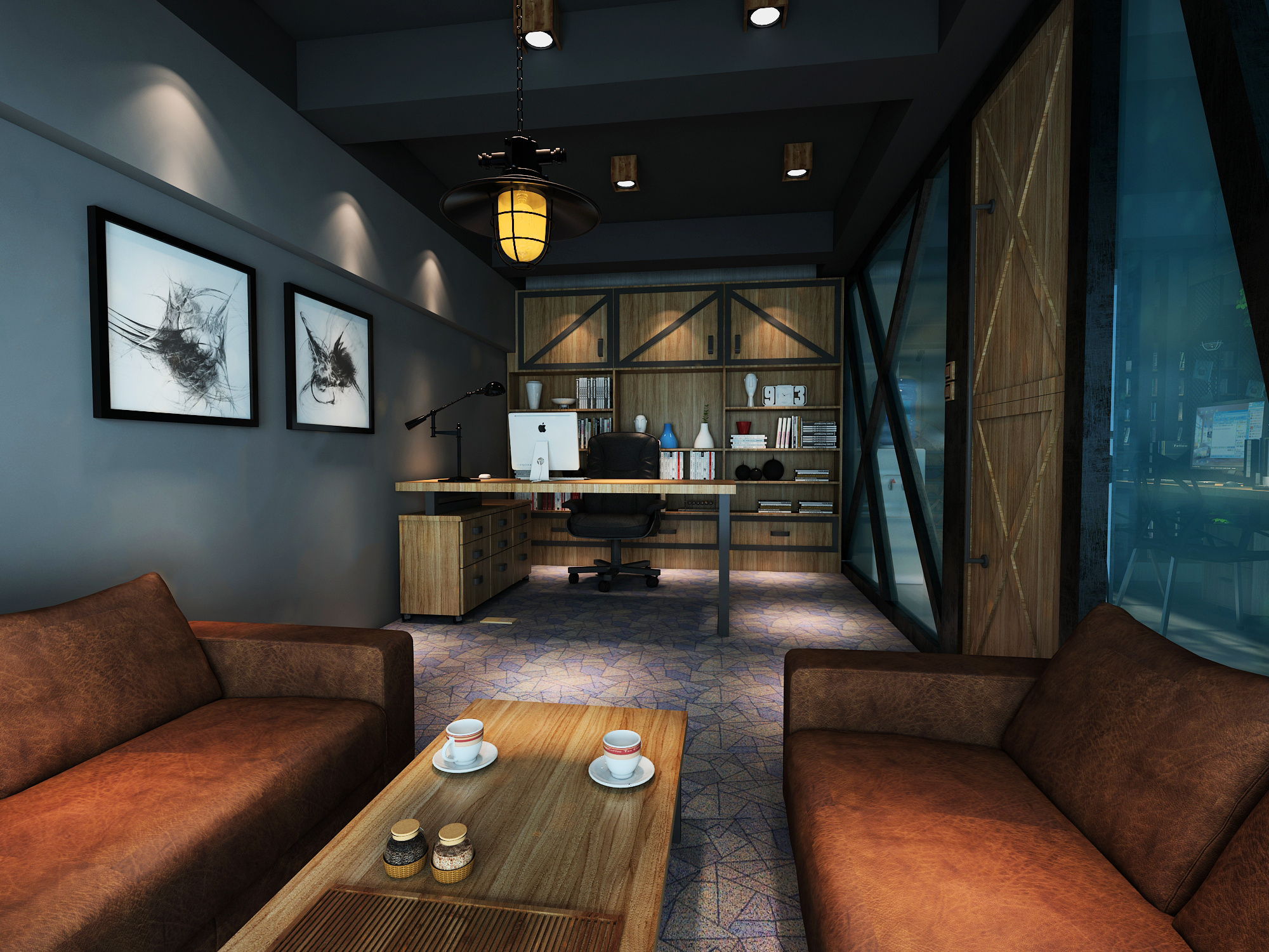 德利国际 loft工业风办公室