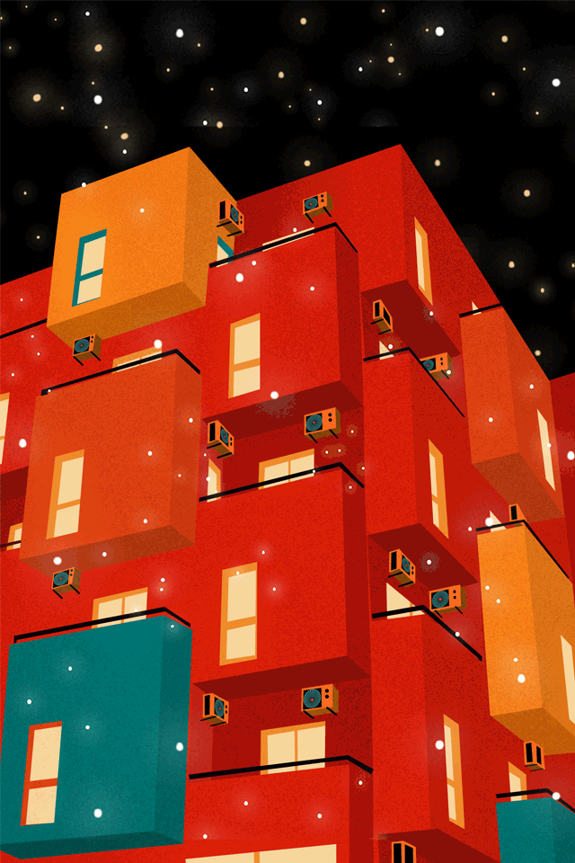 彩色房子（图ZMTM4MTY5NTcy） - 艺术插画 - 站酷设计师梨子xxl原创素材 - 站酷ZCOOL