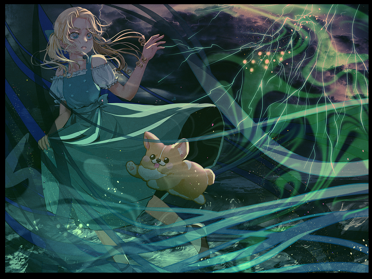 桃乐茜被风暴吹走