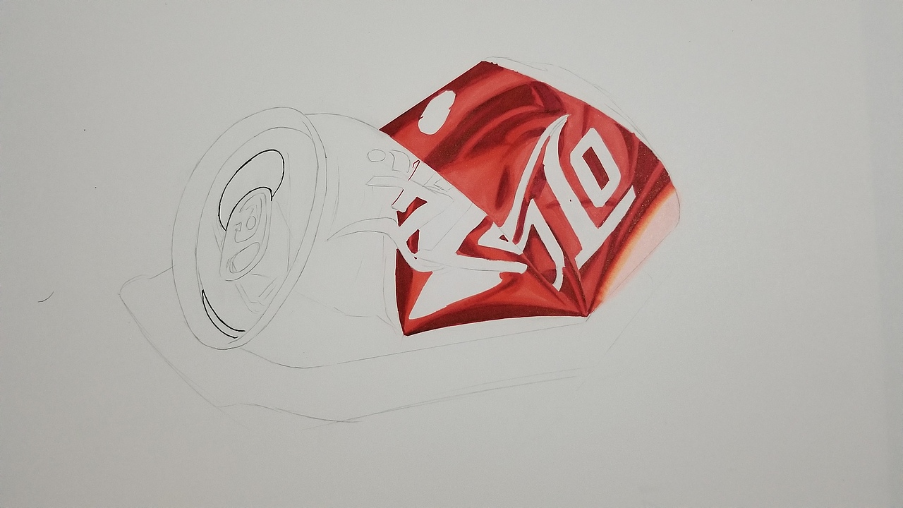 马克笔手绘 可口可乐