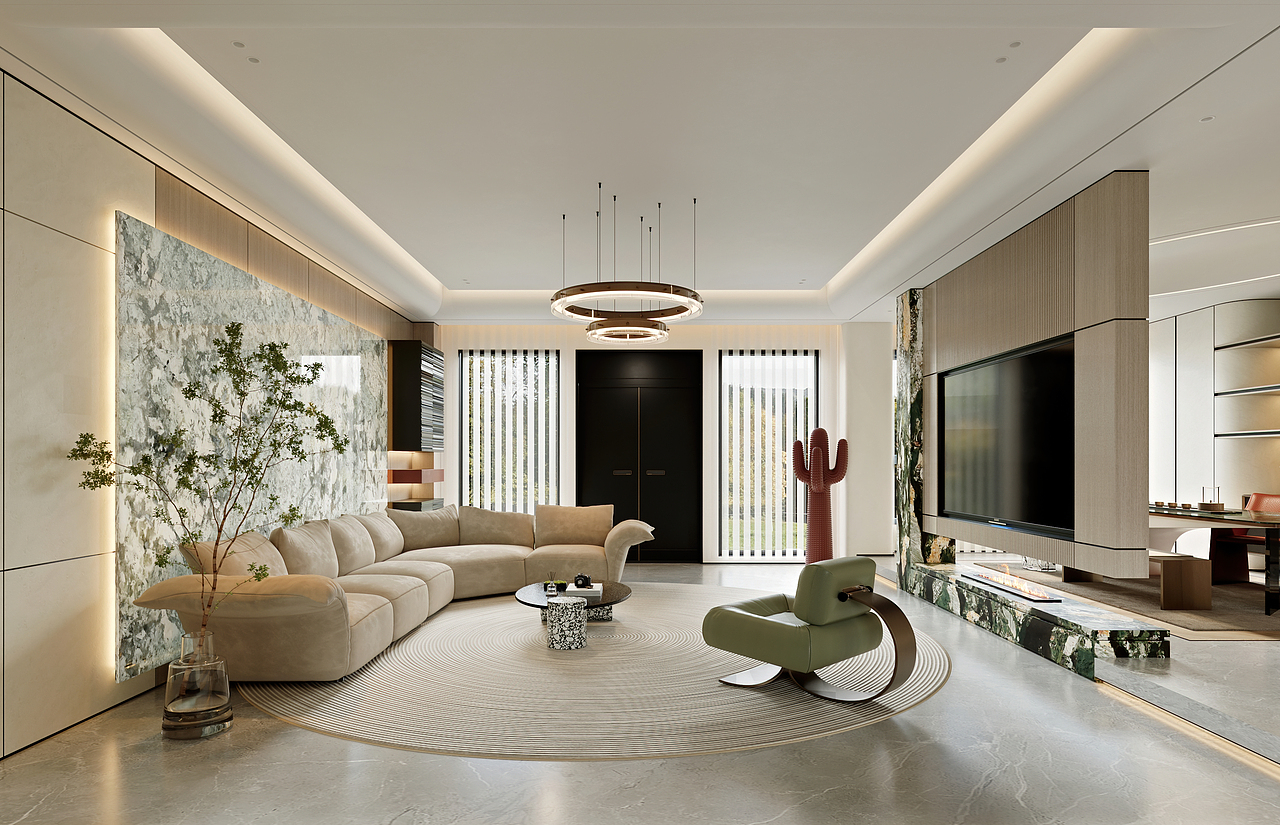 轻奢别墅（图ZMzcwNDM3NTI0） - 家装设计 - 站酷设计师痞老蟹原创素材 - 站酷ZCOOL