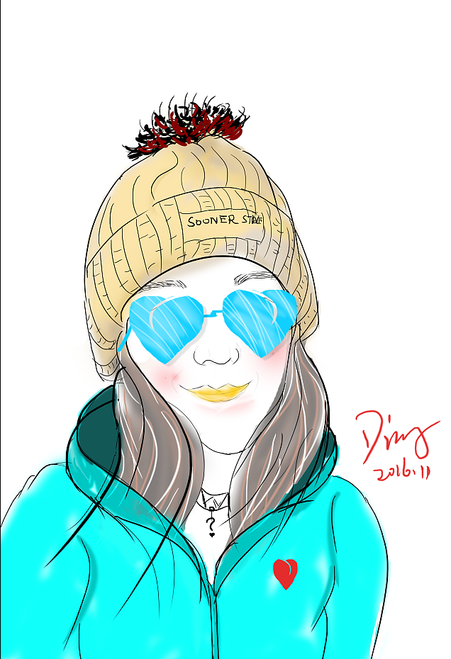 心痒、手痒,尝试着画了位群里的美妞