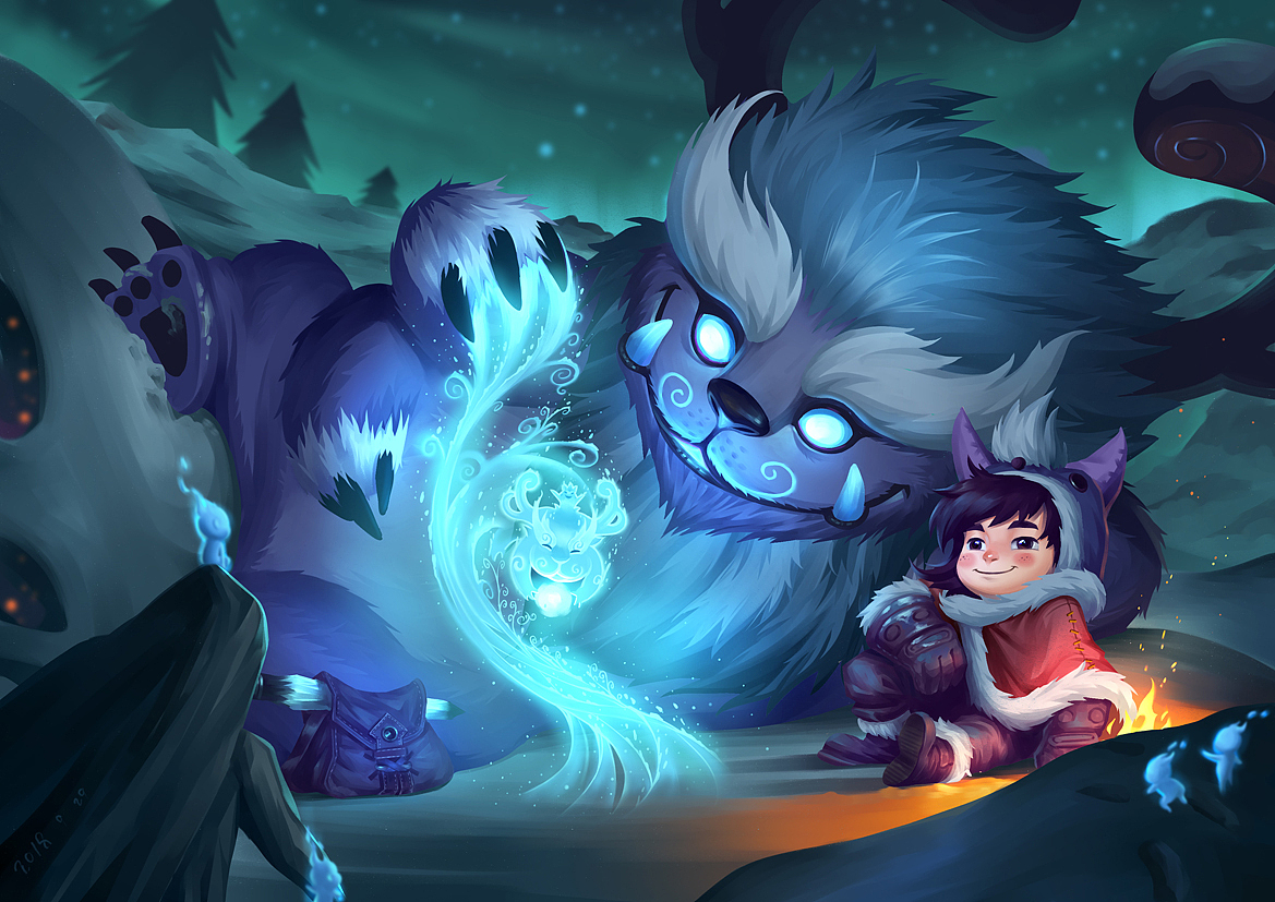 雪人q版皮肤同人