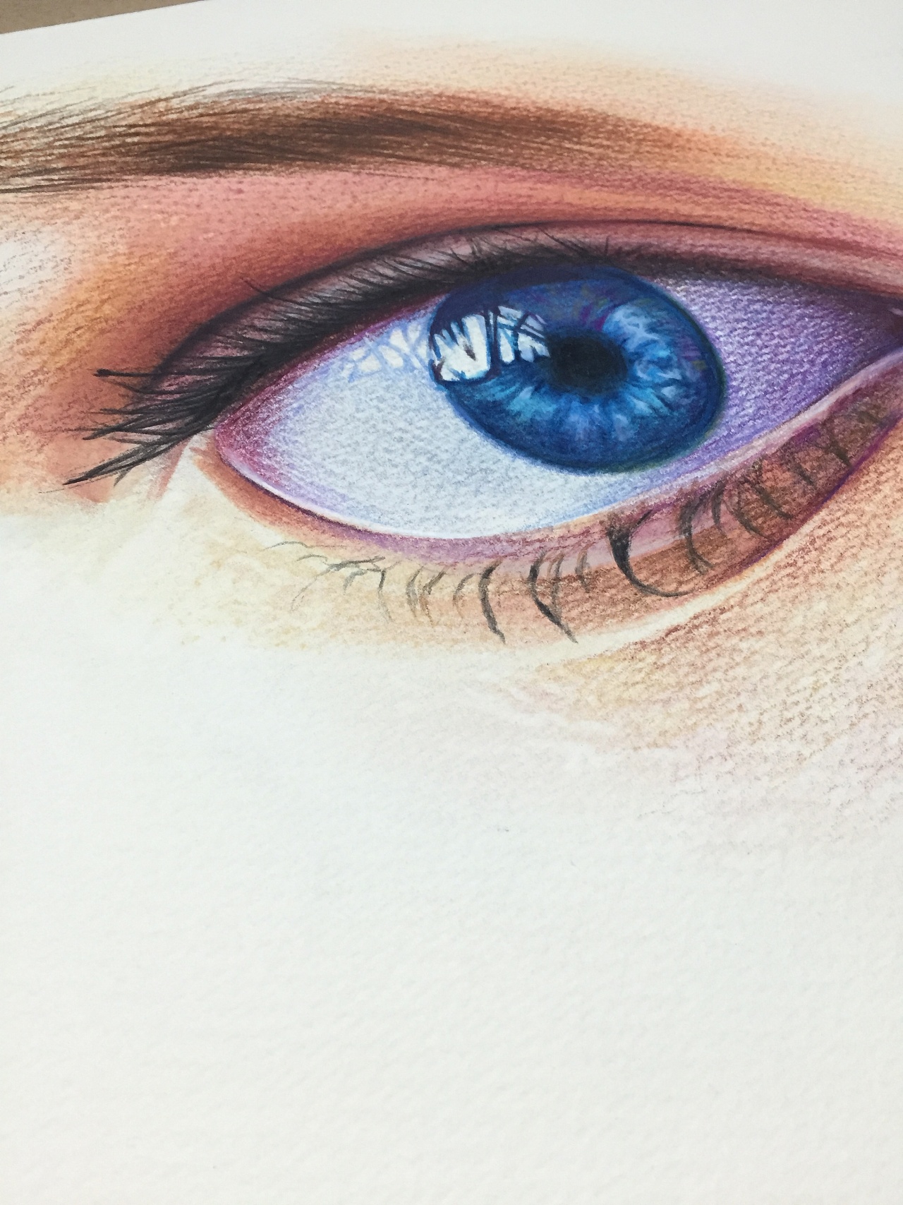 彩铅手绘眼睛 |纯艺术|绘画|与SnowC - 原创作品 - 站酷 (ZCOOL)