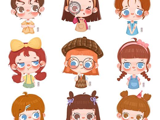 女孩头像小表情练习