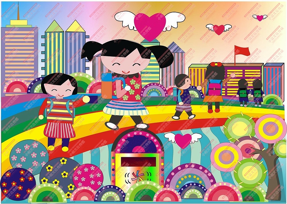 电脑作品 学生绘画作品 中小学电脑绘画作品制作