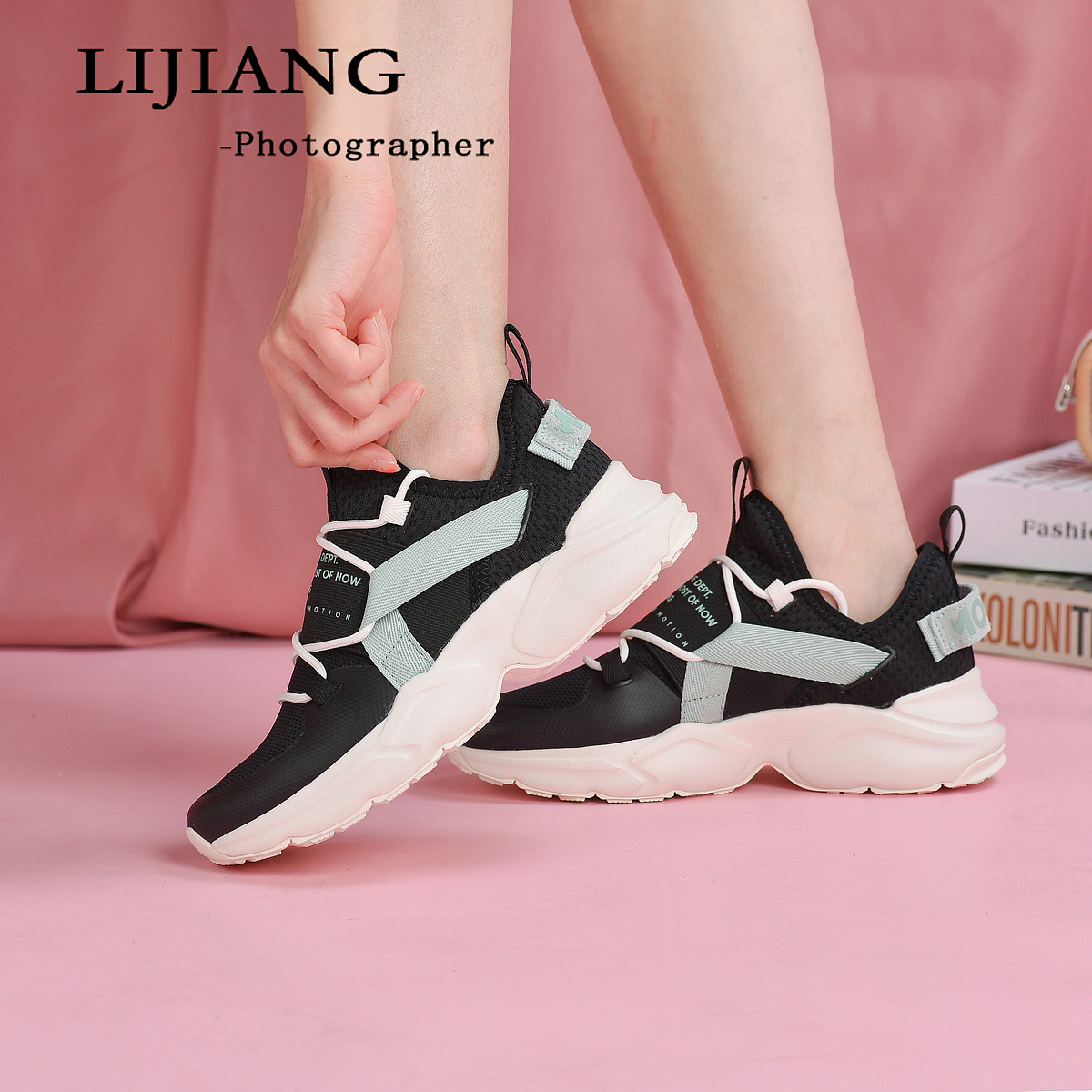 女鞋上脚图拍摄