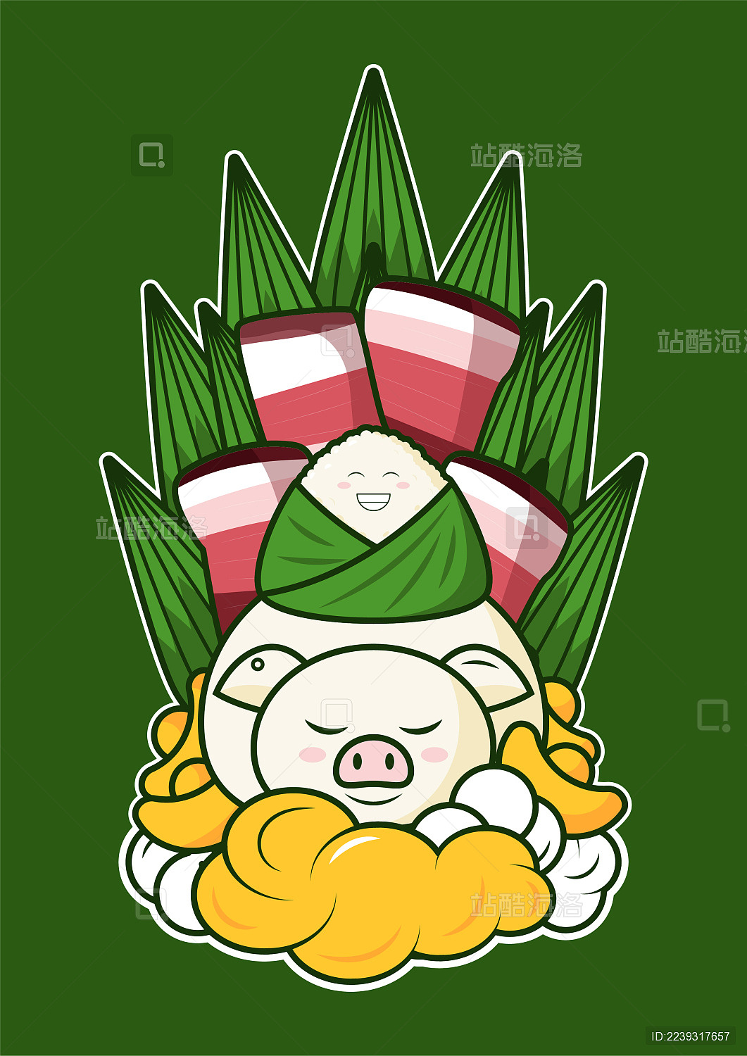 端午小粽子|插画|商业插画|三斗海水 - 原创作品 - 站酷 (zcool)