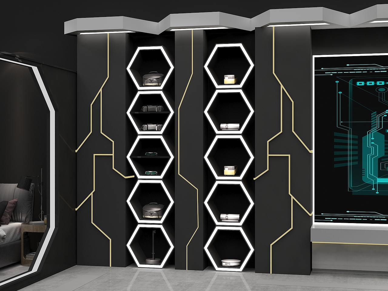 JMGO坚果激光电视零售空间初稿(电竞风格)
