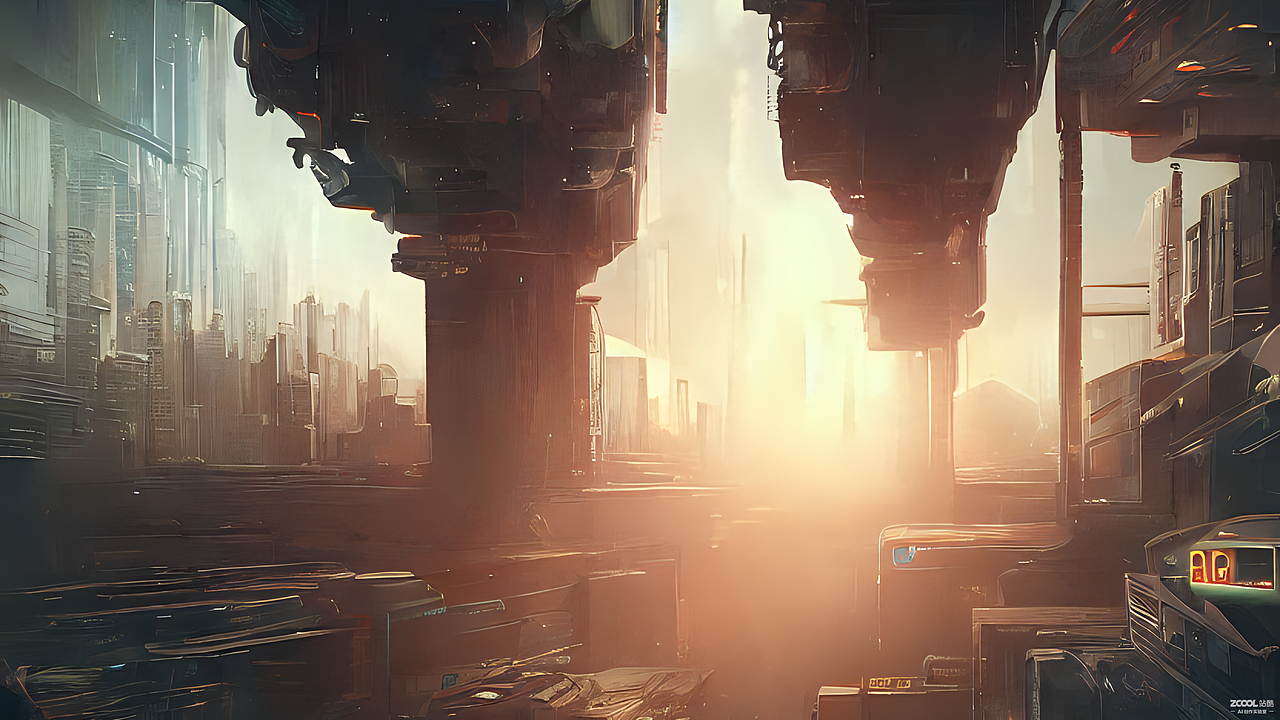 #AI创作实验室#学校、星舰、飞船、脑机、三体,科幻