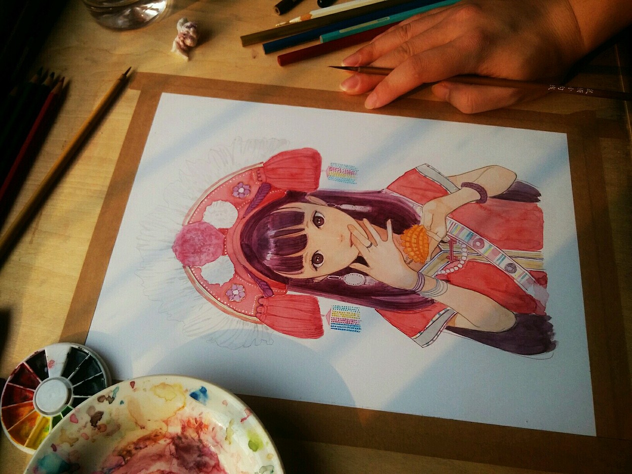 高山族姑娘（图ZNzA2OTQwNjQ=） - 商业插画 - 站酷设计师李少侠原创素材 - 站酷ZCOOL