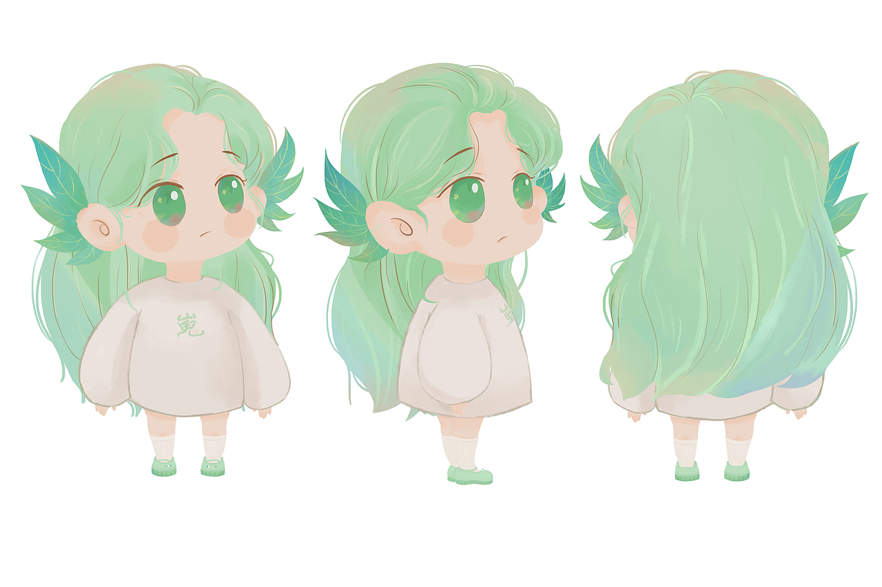 《楚辞61山鬼》ip形象"嵬"与表情包设计|动漫|网络表情|图南南的