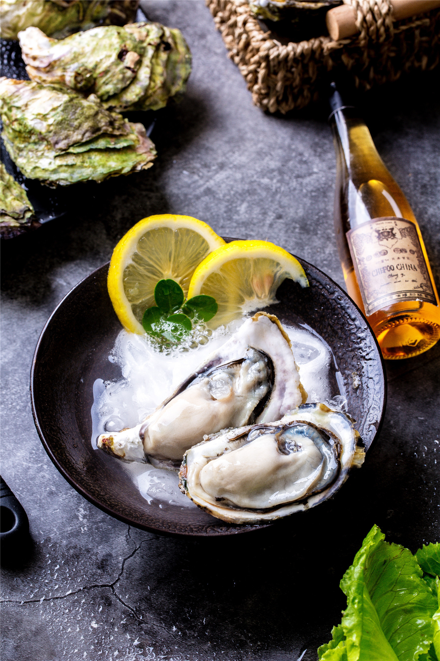 生蚝电商静物场景拍摄
