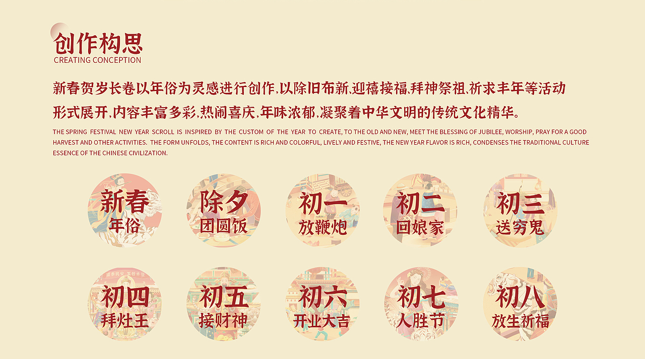 国潮插画|2022虎年贺岁长卷（图ZMjg1OTg4NjA0） - 商业插画 - 站酷设计师伍个壹插画工作室原创素材 - 站酷ZCOOL