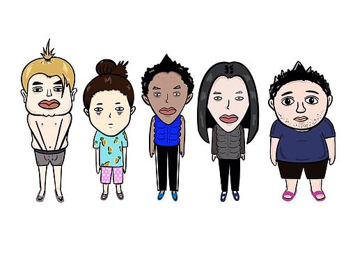 我们一家人（个人主页-ZNDI4NjMxMjQ=） - 绘本 - 站酷设计师merlin李原创素材 - 站酷ZCOOL