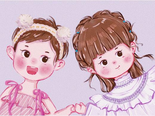 手绘插画|今日份小可爱